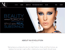 Tablet Screenshot of nuevolutioncosmetics.com